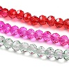 Transparent Painted Glass Beads Strands DGLA-A034-T4mm-A24-4