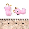 304 Stainless Steel Enamel Pendants STAS-A139-02F-G-3