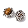 Natural Tiger Eye Oval Multi-Strand Links G-G207-02P-07-2