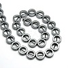 Non-magnetic Synthetic Hematite Donut Beads Strands G-F161-40-2