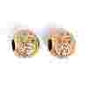 Ion Plating(IP) 304 Stainless Steel Rhinestone European Beads STAS-A092-10T-G-1