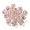 UV Plating Rainbow Iridescent Acrylic Beads OACR-P010-20D-3