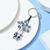 Alloy with Resin Evil Eye Charms Keychains KEYC-JKC00619-03-2