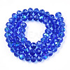 Electroplate Glass Beads Strands X1-EGLA-A034-T6mm-L26-3