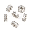 Brass Pave Clear Cubic Zirconia Beads CU-CBA6A75-20P-1