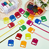 30Pcs 6 Colors Acrylic Floss Bobbin AJEW-FH0008-68-4