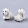 Handmade Porcelain Puppy Beads X-PORC-N004-78A-2