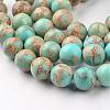 Natural Imperial Jasper Beads Strands G-I122-6mm-12-1