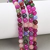 Dyed Natural Malaysia Jade Beads Strands G-G021-02A-29-5