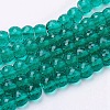 Transparent Glass Beads Strands X-EGLA-E047-B04-1