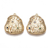 Brass Pendants X-KK-T038-349G-1