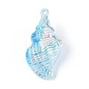 UV Plating Opaque Acrylic Shell Shape Big Pendants SACR-T018-35F-1