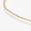 Eco-Friendly Rack Plating Brass Chain Necklaces MAK-G002-06G-C-FF-3