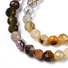 Natural & Synthetic Mixed Gemstone Beads Strands G-D080-A01-03-17-3