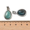 Natural Mixed Stone Pendants G-M405-05P-M-3