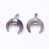 Natural Amethyst Pendants X-G-E425-05P-1