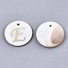 Natural Freshwater Shell Pendants SHEL-N027-04E-1