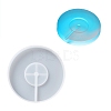 Flat Round LED Art Light Display Base DIY Silicone Molds DIY-C054-04-6