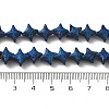 Electroplated Natural Lava Rock Beads Strands G-A251-C01-01H-4