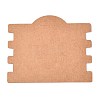 Kraft Paper Hair Tie Display Cards with Hanging Hole CDIS-T004-06-2