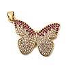 Brass Micro Pave Cubic Zirconia Pendants KK-I360-023G-03-1-1