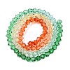 Gradient Color Baking Paint Glass Bead Strands X1-DGLA-A039-T6mm-A013-2