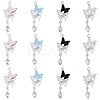 16Pcs 4 Colors Alloy Resin Pendants FIND-SC0021-08-1