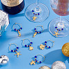 24Pcs 6 Styles Alloy Wine Glass Charms AJEW-GO00014-4