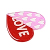 Valentine's Day Theme Opaque Acrylic Pendants SACR-F011-03A-4