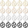 40Pcs 4 Colors 304 Stainless Steel Charms STAS-UN0030-85-1