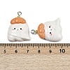 Halloween Opaque Resin Pendants RESI-C062-02F-3