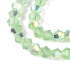 AB Color Plated Transparent Glass Beads Strands GLAA-G127-01-01L-4