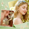 24Pcs Brass Stud Earring Findings KK-FH0002-35-5