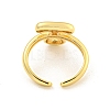 Brass Letter Open Cuff Rings for Women RJEW-G313-01T-G-3