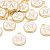 Golden Plated Alloy Charms X-ENAM-S118-01N-4