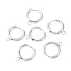 201 Stainless Steel Huggie Hoop Earring Findings LS-STAS-P283-01D-S-3