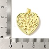 Brass Micro Pave Cubic Zirconia Pendants KK-Z042-21G-02-3