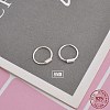925 Sterling Silver Hoop Earrings EJEW-BB71450-A-1