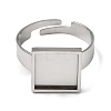 304 Stainless Steel Adjustable Ring Settings STAS-D374-02P-01-2