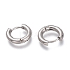 Tarnish Resistant 201 Stainless Steel Huggie Hoop Earrings EJEW-L256-05A-P-2