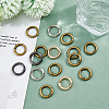 24Pcs 4 Colors Alloy Spring Gate Rings FIND-HS0001-26C-5