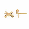 Brass Stud Earring Findings X-KK-S360-174-3