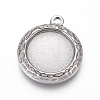 Non-Tarnish 304 Stainless Steel Pendant Cabochon Settings X-STAS-G214-07P-1