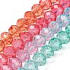 Transparent Painted Glass Beads Strands DGLA-A034-T8mm-A11-2