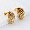 Geometric 304 Stainless Steel Stud Earrings for Women LS-PP5518-1