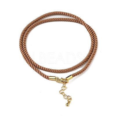 Nylon Milan Cord Necklace Making MAK-M028-01G-12-1