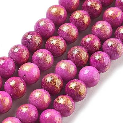 Natural Mashan Jade Beads Strands G-A255-A01-01M-1