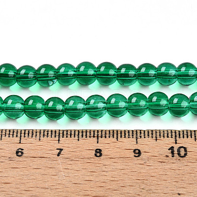 Baking Paint Transparent Glass Beads X1-DGLA-N006-6mm-09-1