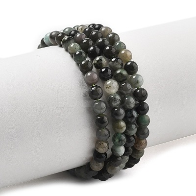 Synthetic Emerald Beads Strands G-A262-A03-4mm-1-1