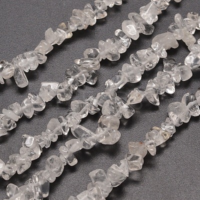 Natural Quartz Crystal Chip Beads Strands X-G-M205-01-1